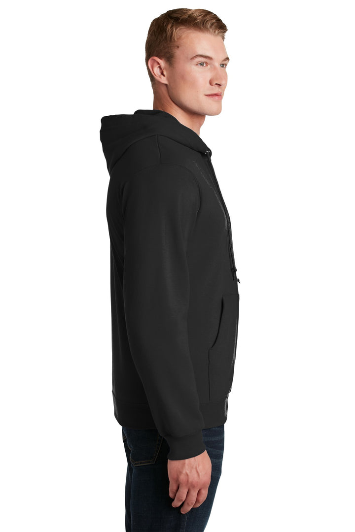 Black Jerzees - NuBlend Full-Zip Hooded Sweatshirt. 993M