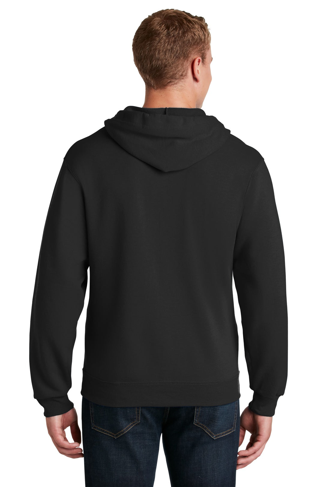 Black Jerzees - NuBlend Full-Zip Hooded Sweatshirt. 993M