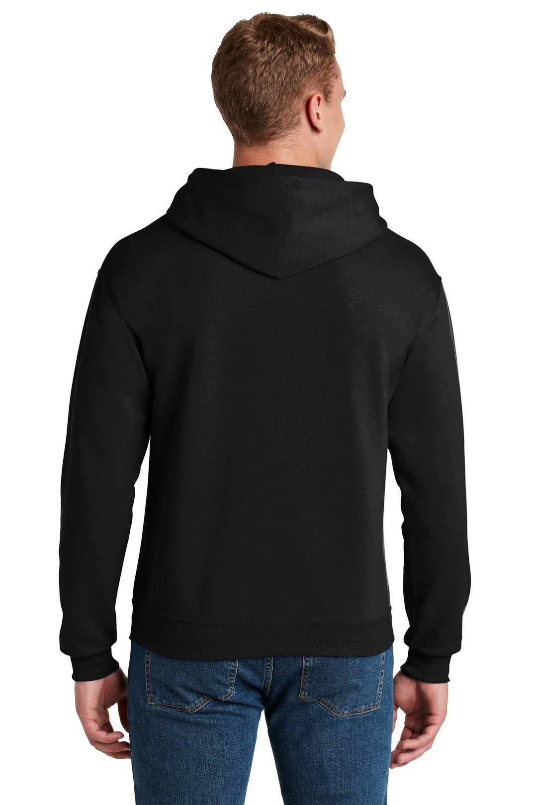 Black Jerzees NuBlend Pullover Hooded Sweatshirt. 996M