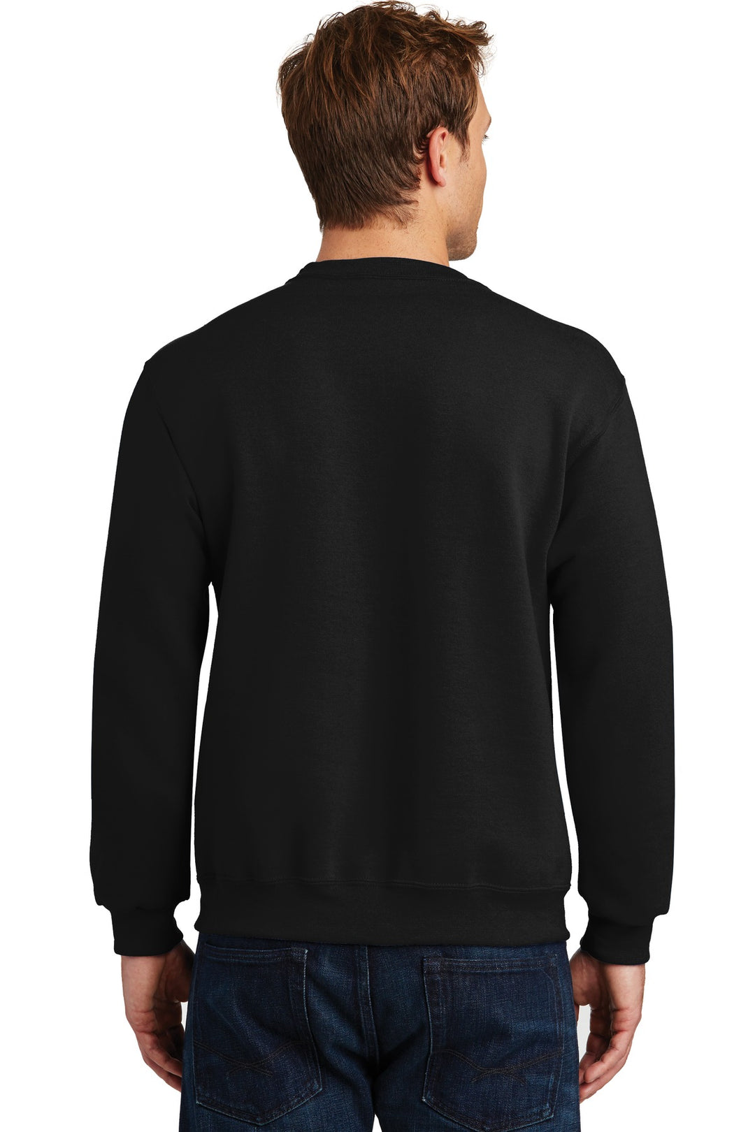 Black Jerzees Super Sweats NuBlend - Crewneck Sweatshirt. 4662M