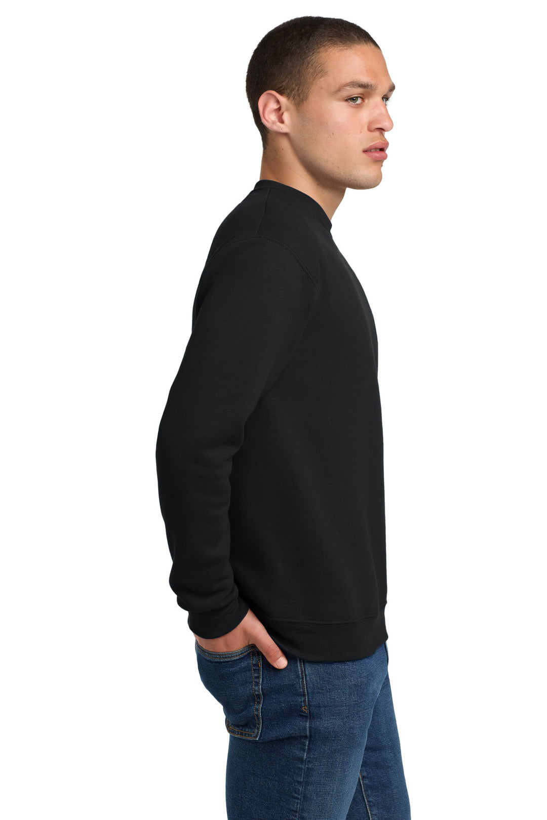 Black Jerzees Super Sweats NuBlend - Crewneck Sweatshirt. 4662M