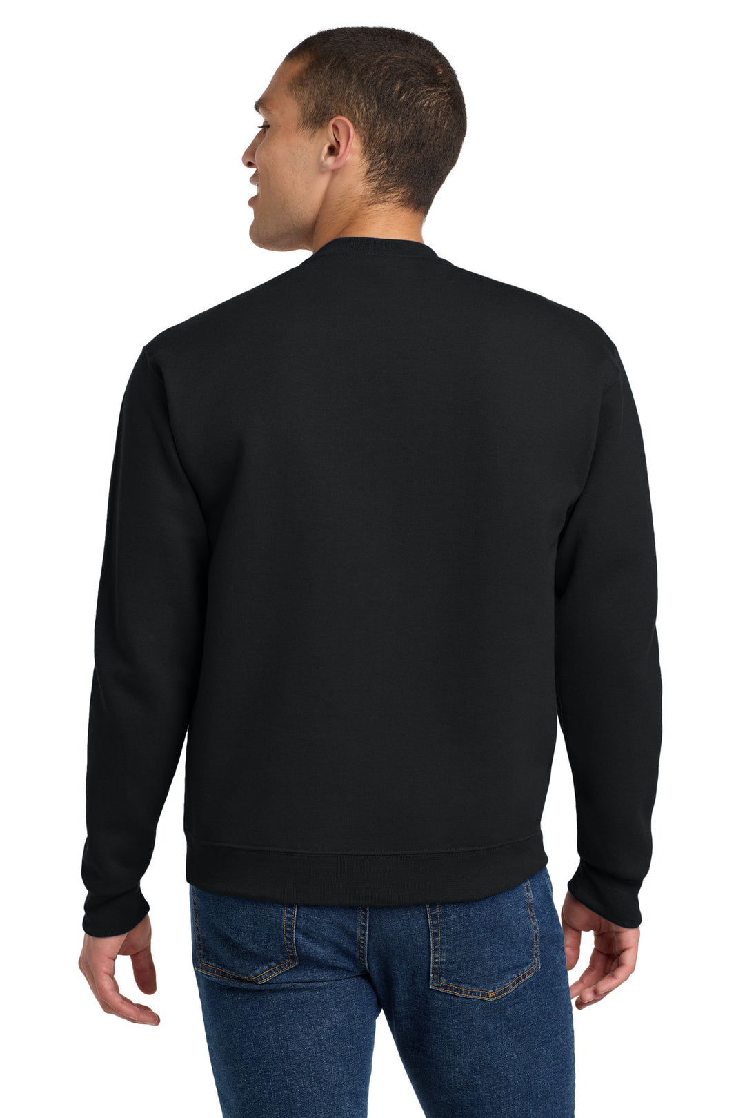 Black Jerzees Super Sweats NuBlend - Crewneck Sweatshirt. 4662M