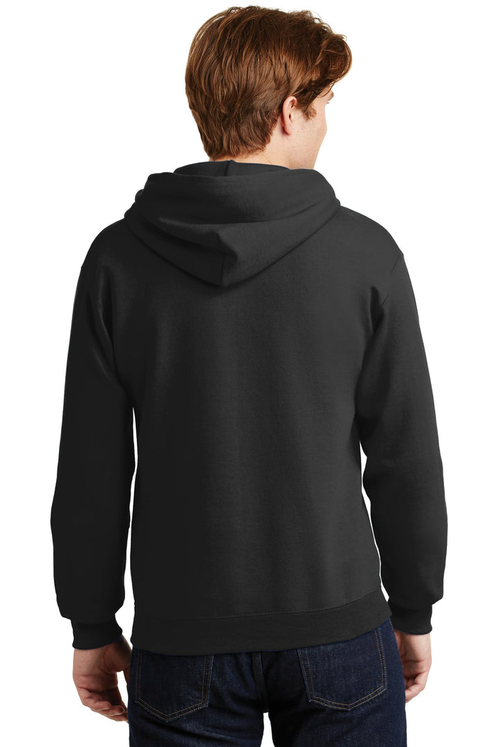 Black Jerzees Super Sweats NuBlend - Pullover Hooded Sweatshirt. 4997M