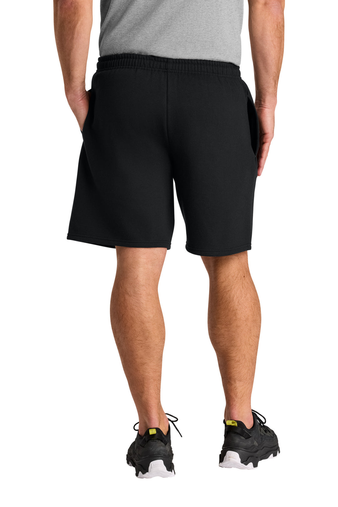 Black Jerzees Unisex NuBlend Pocketed Sweat Short 978MP