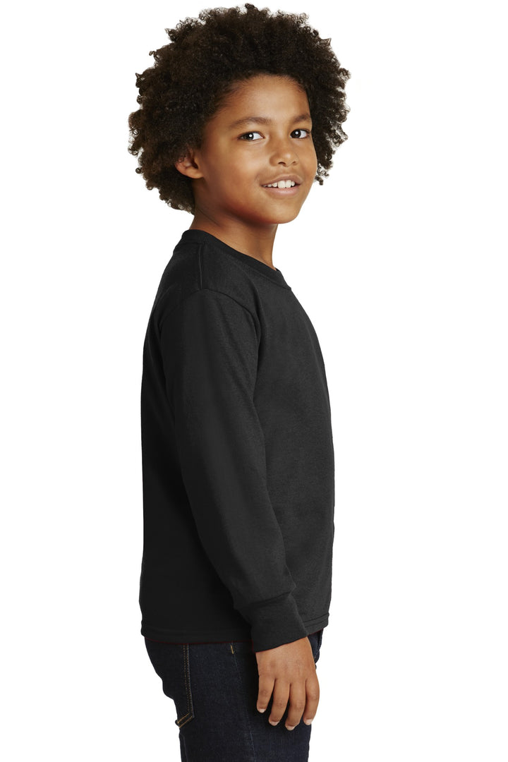 Black Jerzees Youth Dri-Power 50/50 Cotton/Poly Long Sleeve 29BL