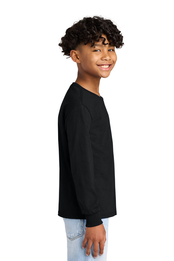 Black Jerzees Youth Dri-Power 50/50 Cotton/Poly Long Sleeve 29BL