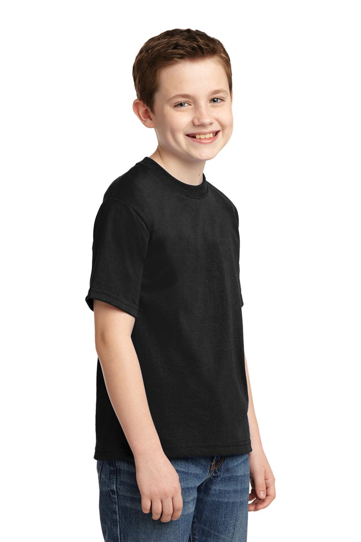 Black Jerzees - Youth Dri-Power 50/50 Cotton/Poly T-Shirt. 29B