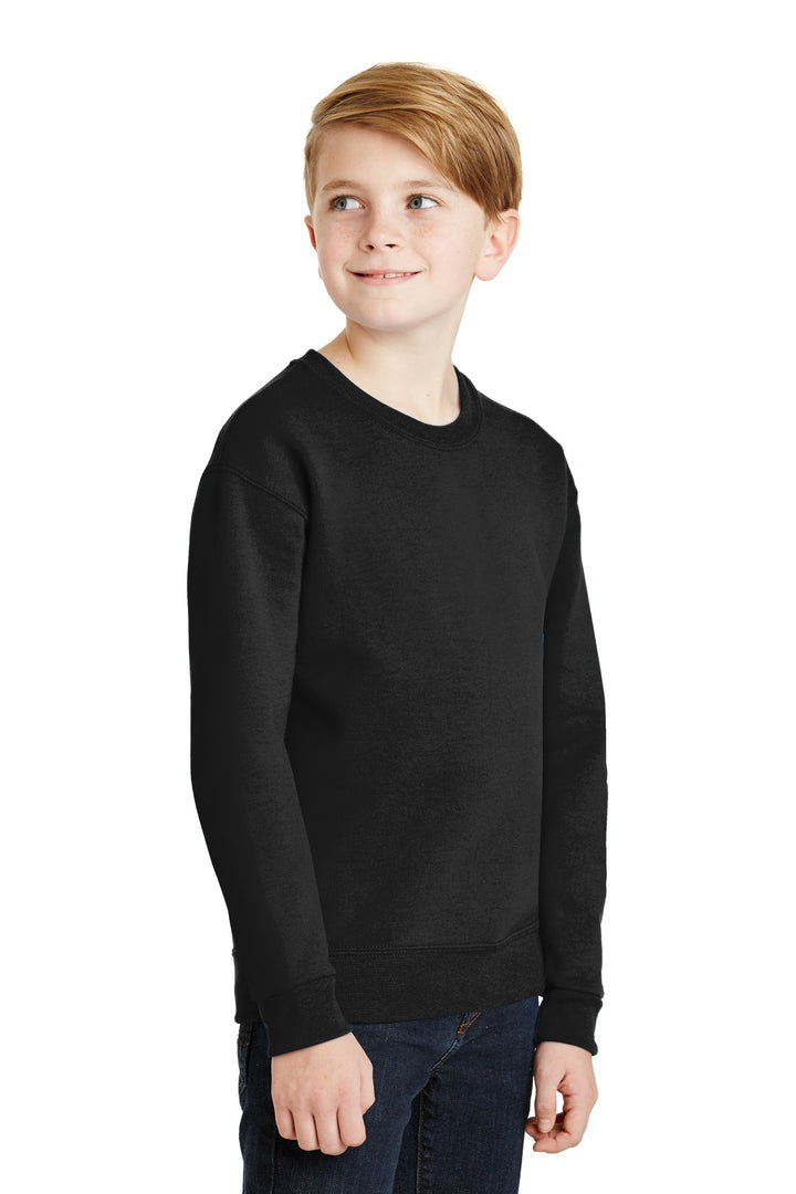 Black Jerzees - Youth NuBlend Crewneck Sweatshirt. 562B