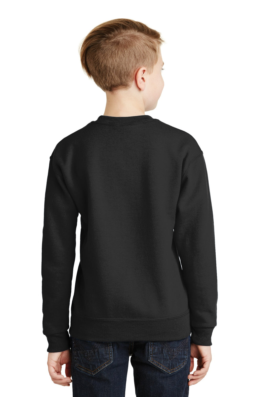 Black Jerzees - Youth NuBlend Crewneck Sweatshirt. 562B