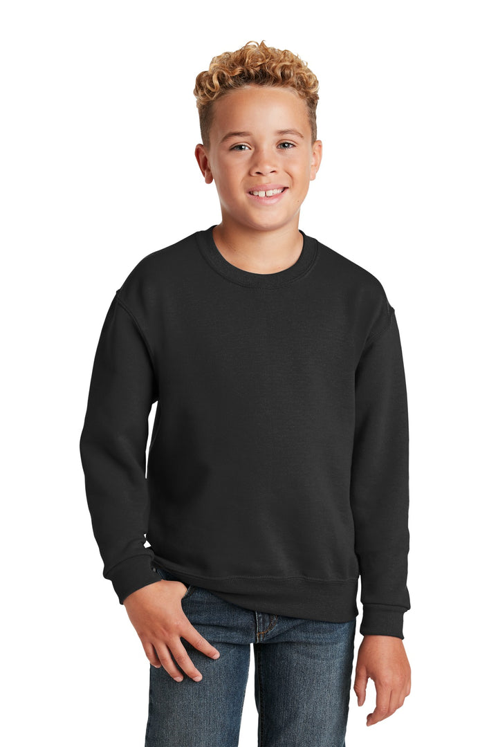 Black Jerzees - Youth NuBlend Crewneck Sweatshirt. 562B