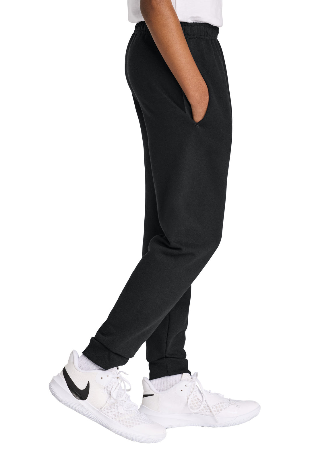 Black Jerzees Youth NuBlend Jogger Sweatpant 975B