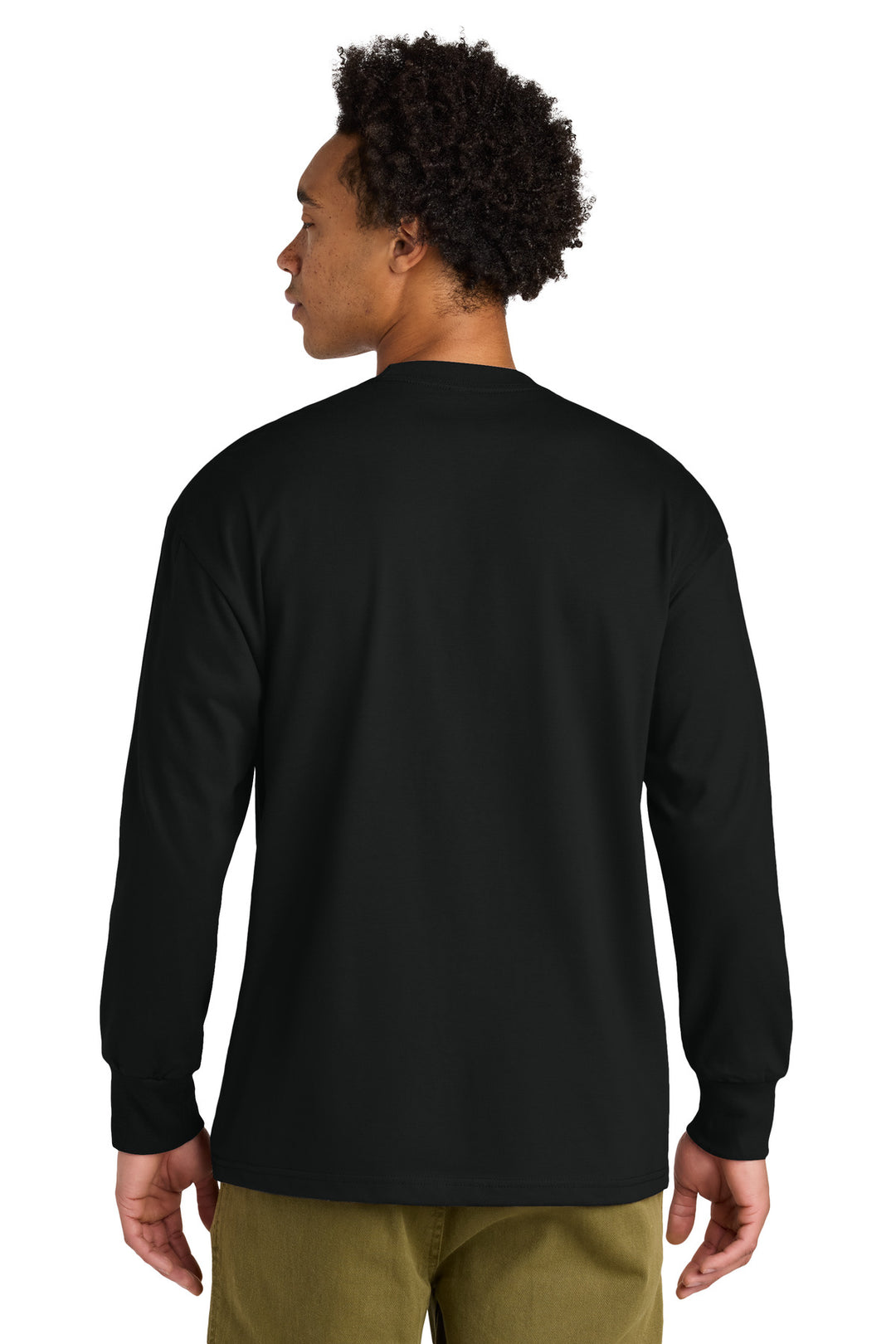 Black Next Level Apparel Heavyweight Long Sleeve Tee NL7211