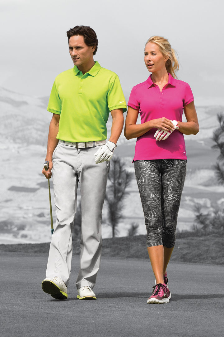 Black Nike Dri-FIT Solid Icon Pique Modern Fit Polo. 746099