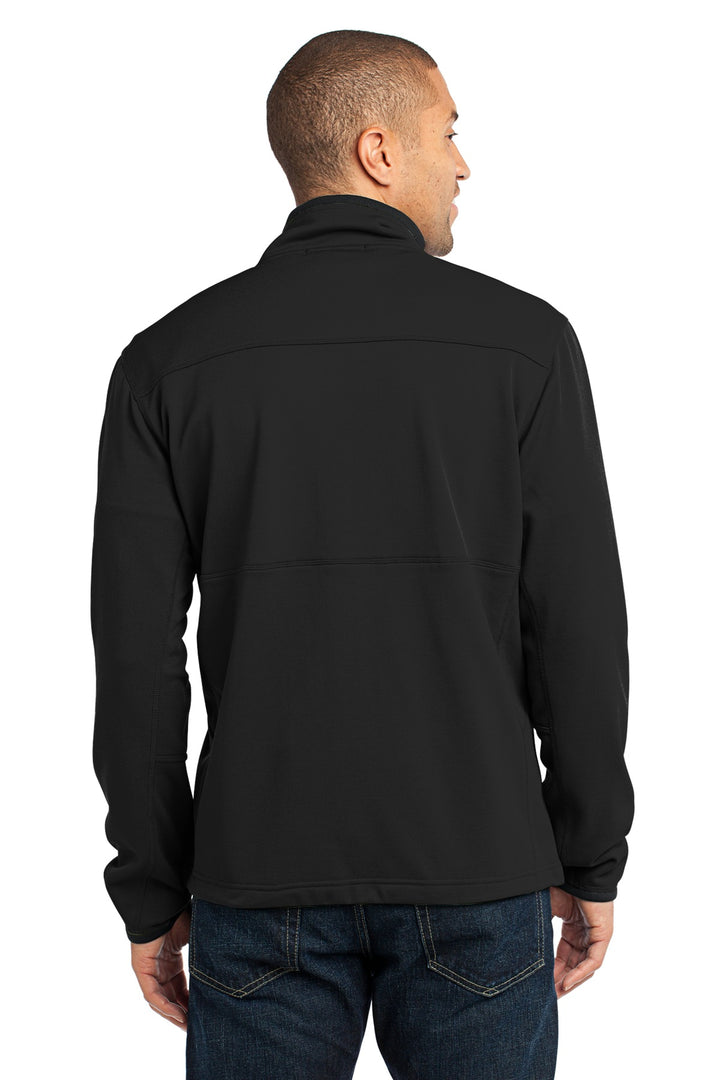 Black Port Authority Pique Fleece Jacket. F222