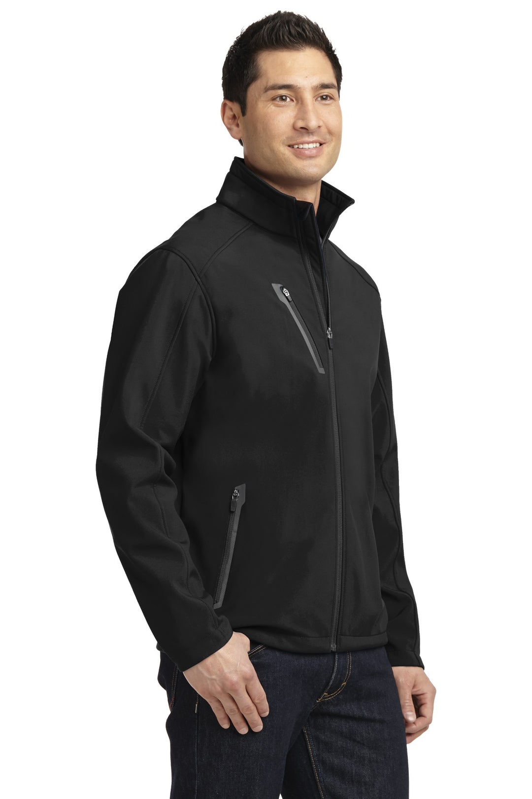Black Port Authority Welded Soft Shell Jacket. J324