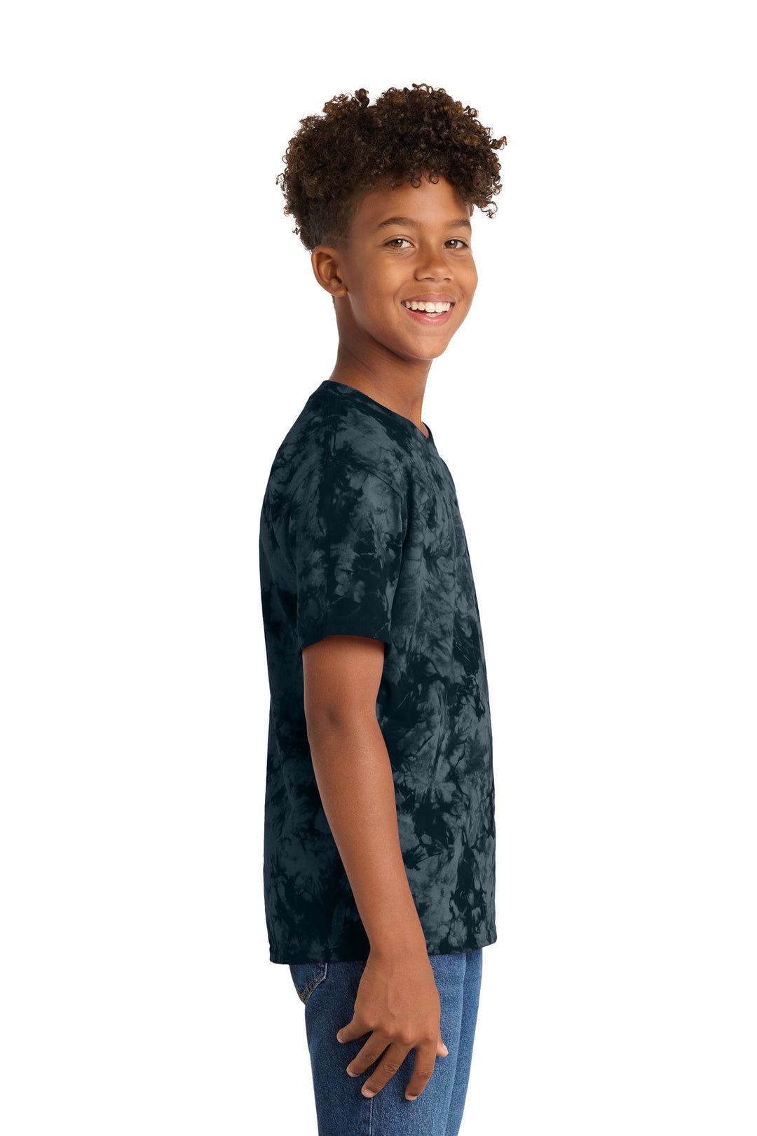 Black Port & Company Youth Crystal Tie-Dye Tee PC145Y