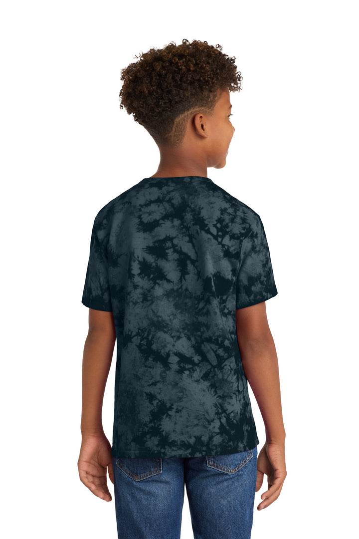 Black Port & Company Youth Crystal Tie-Dye Tee PC145Y