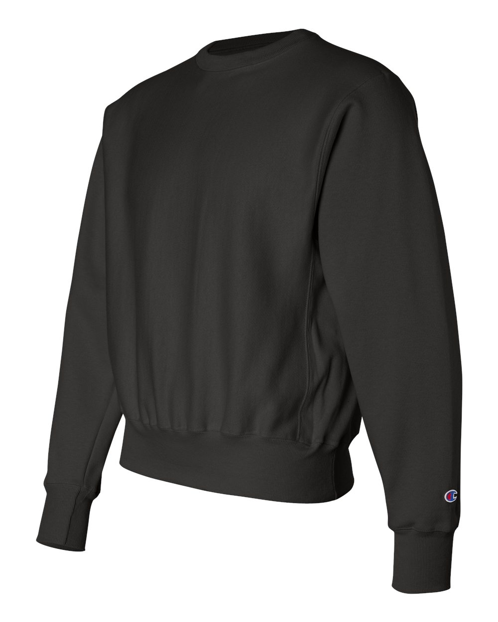 Black Reverse Weave® Crewneck Sweatshirt - S149