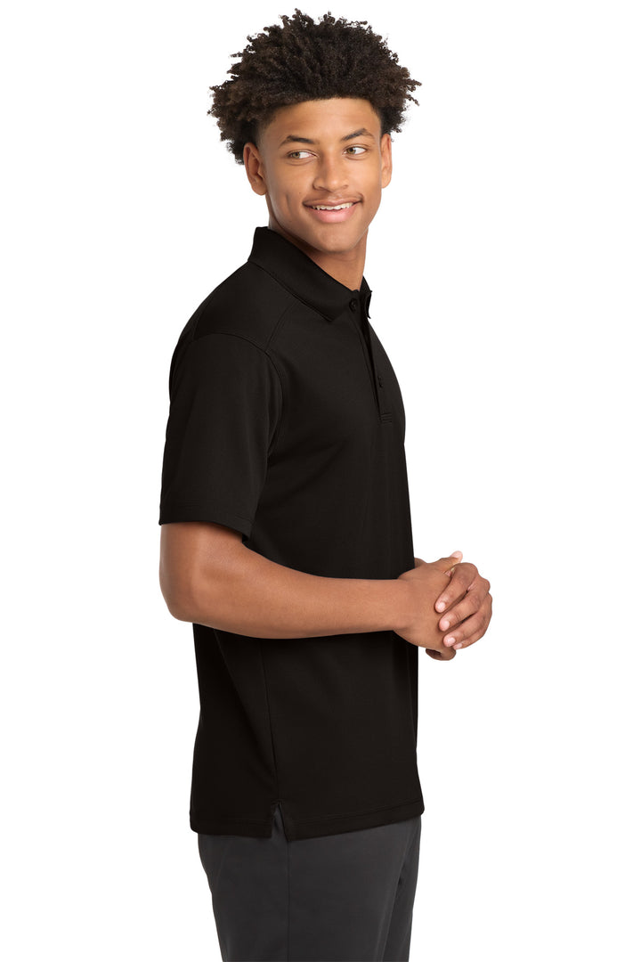 Black Sport-Tek PosiCharge Micro-Mesh Polo. ST680