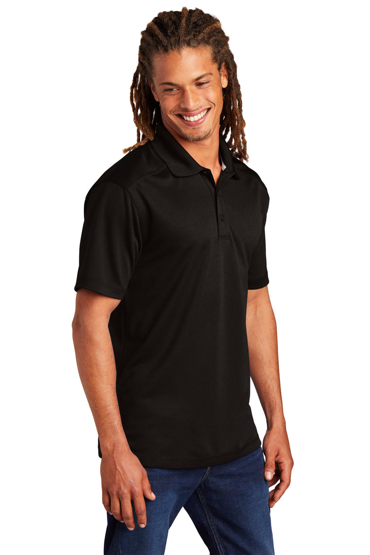 Black Sport-Tek PosiCharge Micro-Mesh Polo. ST680