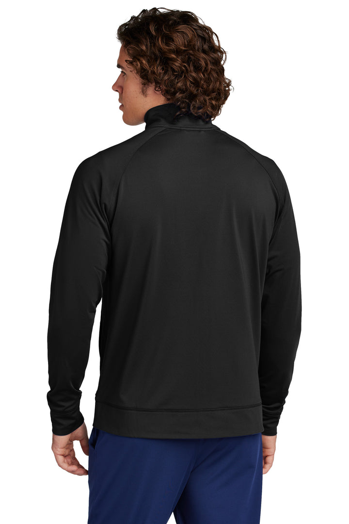 Black Sport-Tek Sport-Wick Stretch Full-Zip Cadet Jacket ST857