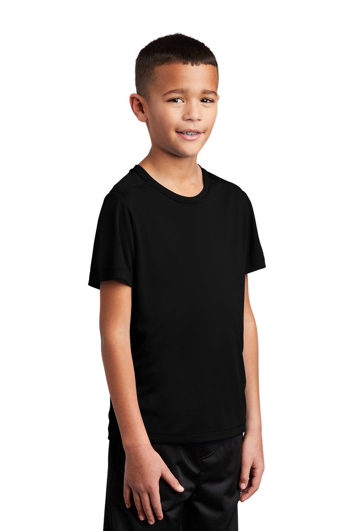 Black Sport-Tek Youth Posi-UV Pro Tee. YST420