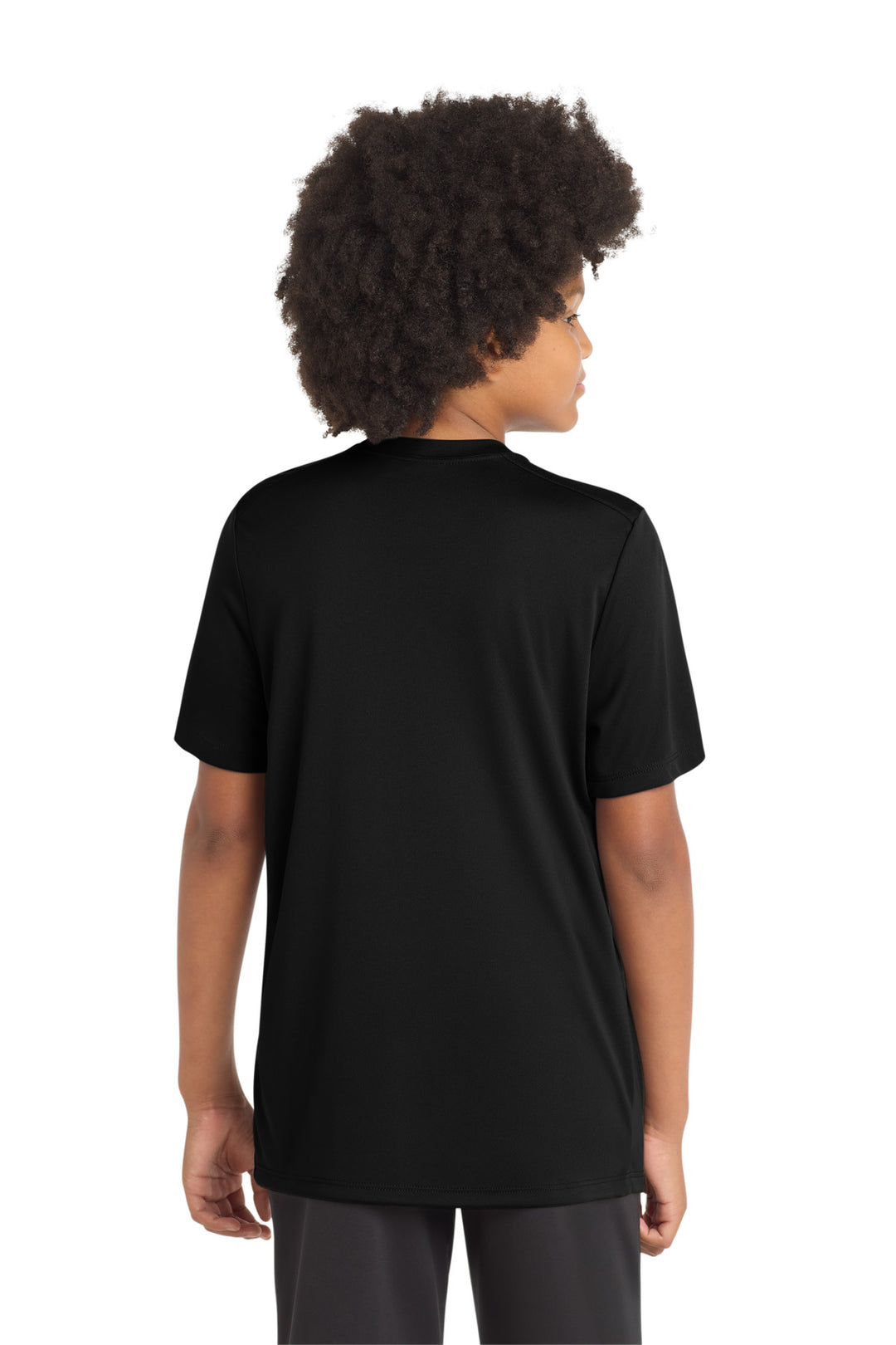 Black Sport-Tek Youth Posi-UV Pro Tee. YST420