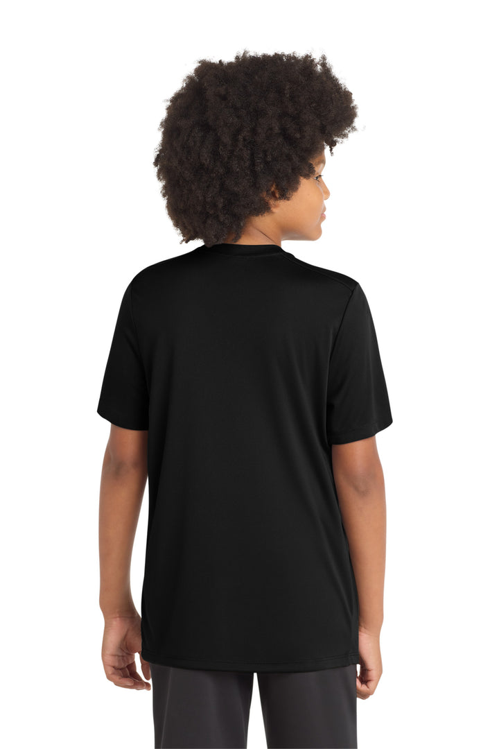 Black Sport-Tek Youth Posi-UV Pro Tee. YST420