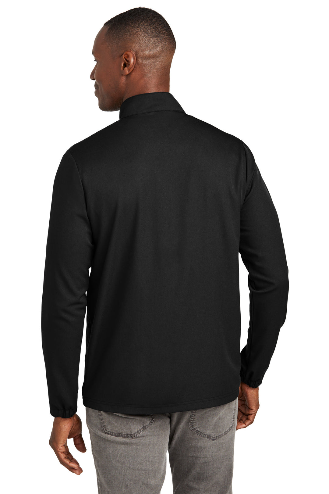 Black TravisMathew Balboa Chest Stripe 1/4-Zip TM1MZ340