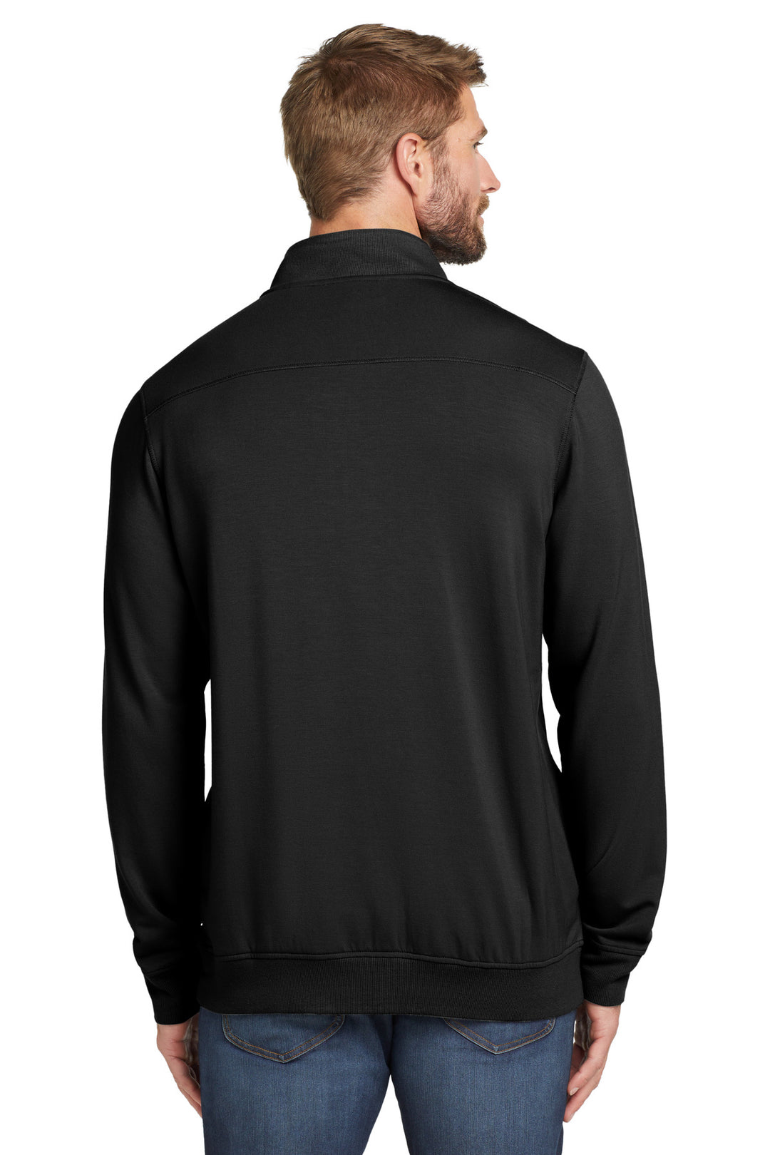 Black TravisMathew Newport 1/4-Zip Fleece. TM1MU419