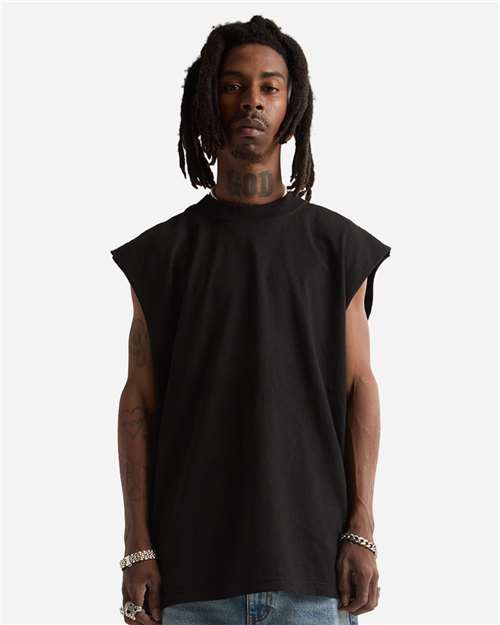 Black Unisex Garment-Dyed Muscle Tee - GMT