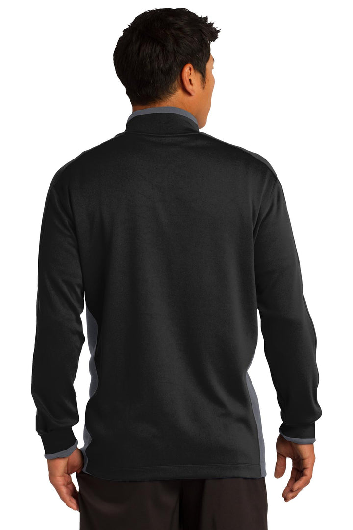 Blk/Dk Gry/Wht Nike Dri-FIT 1/2-Zip Cover-Up. 578673