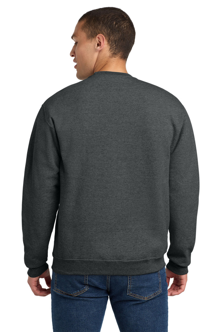 BlkHthr Jerzees Super Sweats NuBlend - Crewneck Sweatshirt. 4662M