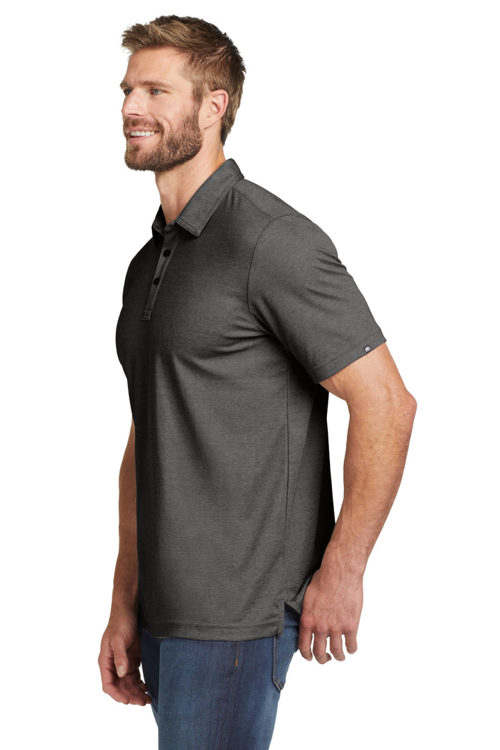 BlkHthr TravisMathew Oceanside Heather Polo. TM1MU412
