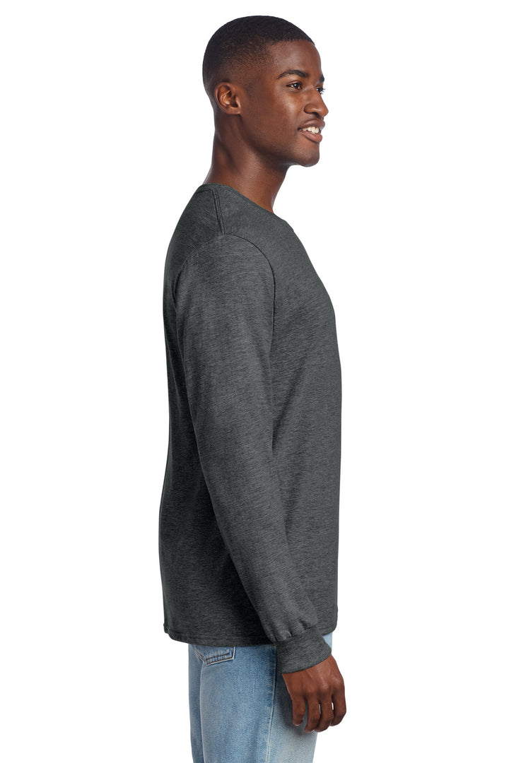 BlkInkHtr Jerzees Premium Blend Ring Spun Long Sleeve T-Shirt 560LS