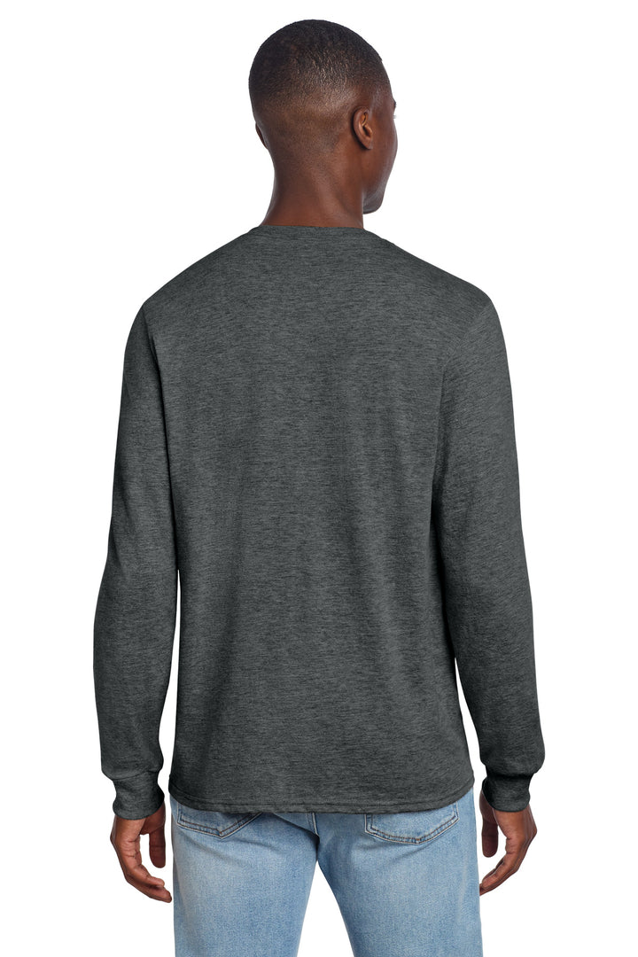 BlkInkHtr Jerzees Premium Blend Ring Spun Long Sleeve T-Shirt 560LS