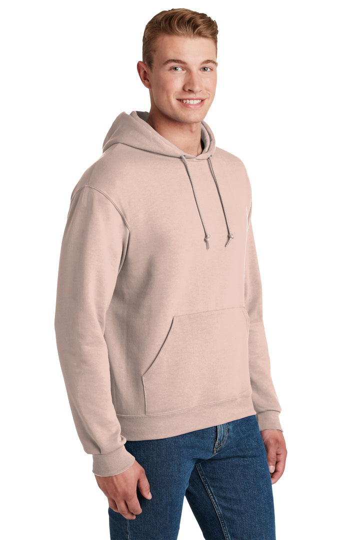 BlushPink Jerzees NuBlend Pullover Hooded Sweatshirt. 996M