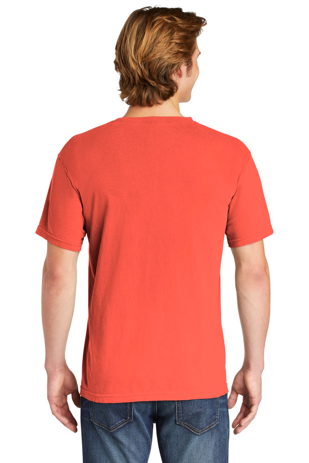 Bright Salmon COMFORT COLORS Heavyweight Ring Spun Tee. 1717
