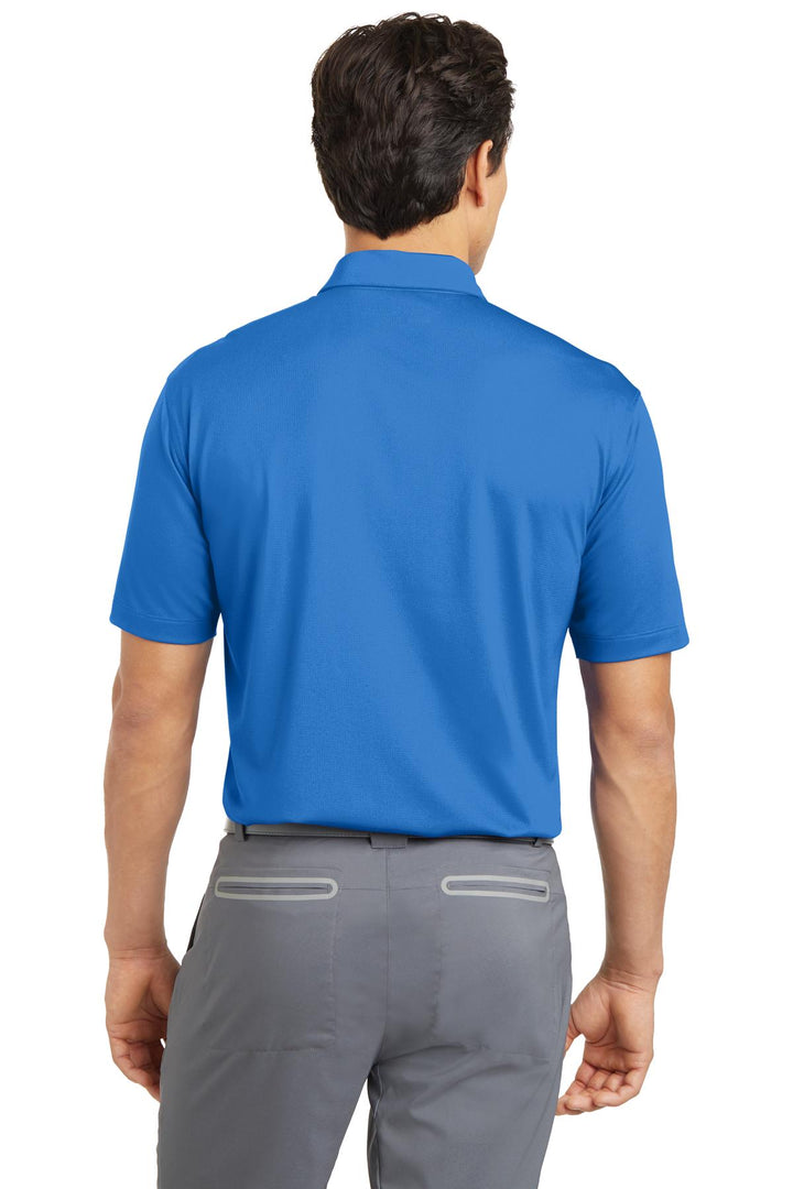 Brisk Blue Nike Dri-FIT Vertical Mesh Polo. 637167