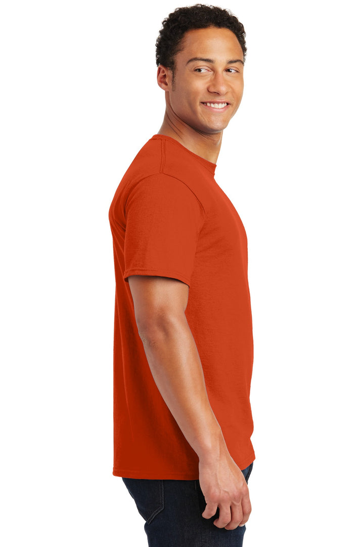 Burnt Orange Jerzees - Dri-Power 50/50 Cotton/Poly T-Shirt. 29M