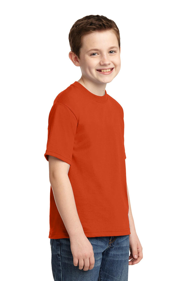 Burnt Orange Jerzees - Youth Dri-Power 50/50 Cotton/Poly T-Shirt. 29B