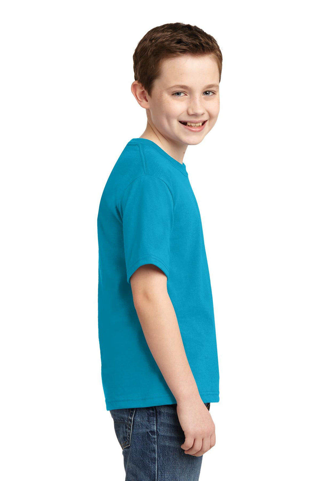 California Blu Jerzees - Youth Dri-Power 50/50 Cotton/Poly T-Shirt. 29B