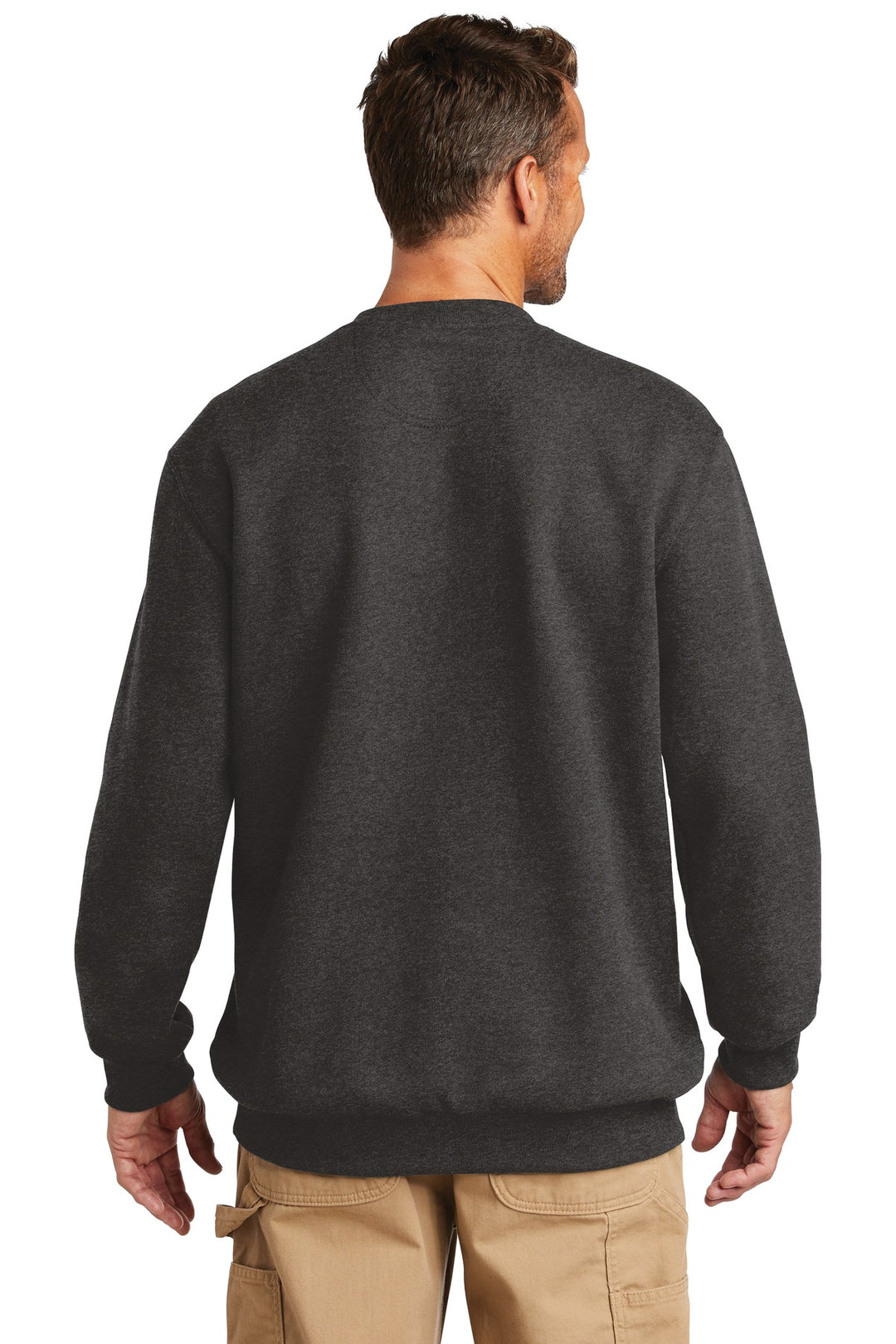 Carbon Heather Carhartt Midweight Crewneck Sweatshirt. CTK124
