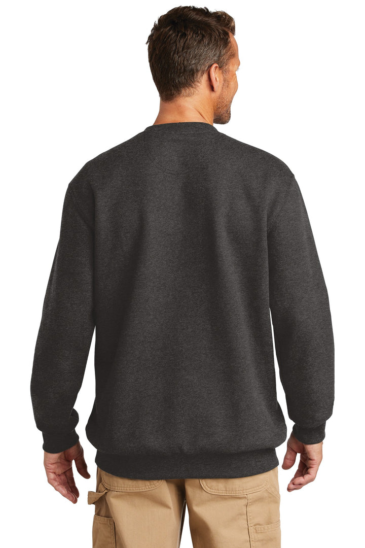 Carbon Heather Carhartt Midweight Crewneck Sweatshirt. CTK124