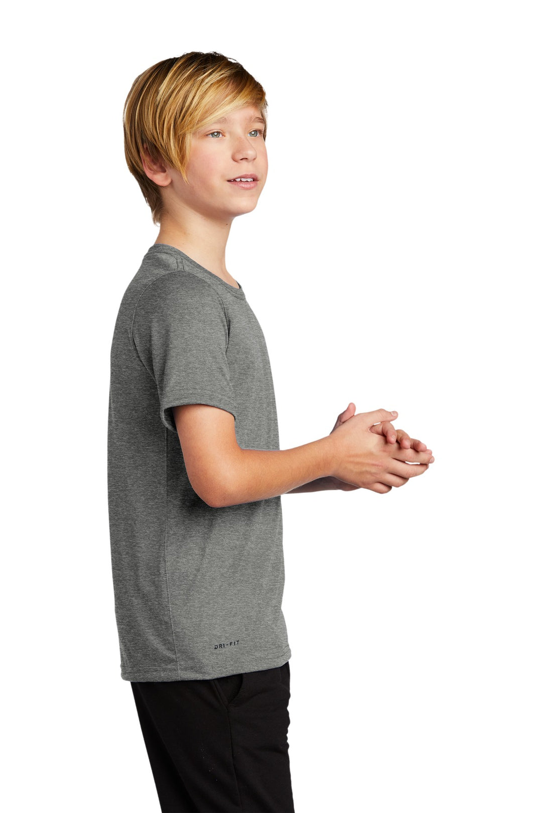 Carbon Heather Nike Youth Legend Tee 840178