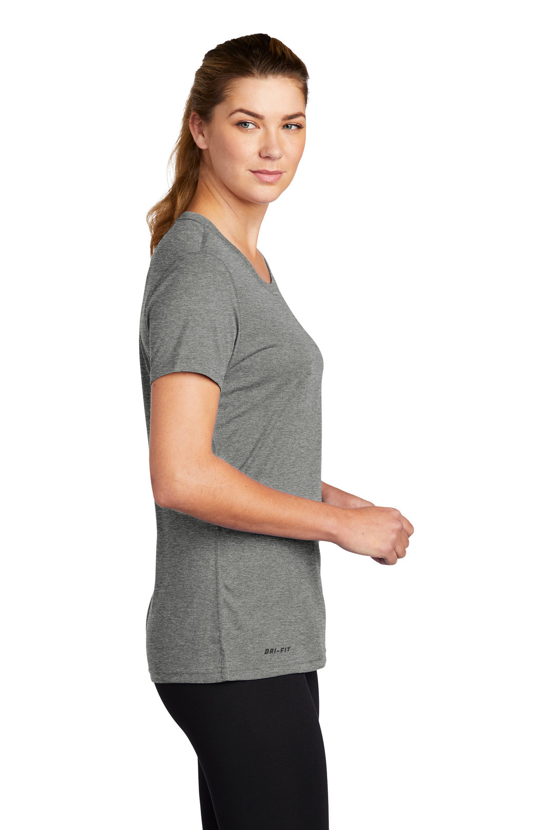 CarbonHthr Nike Women's Team rLegend Tee DV7312