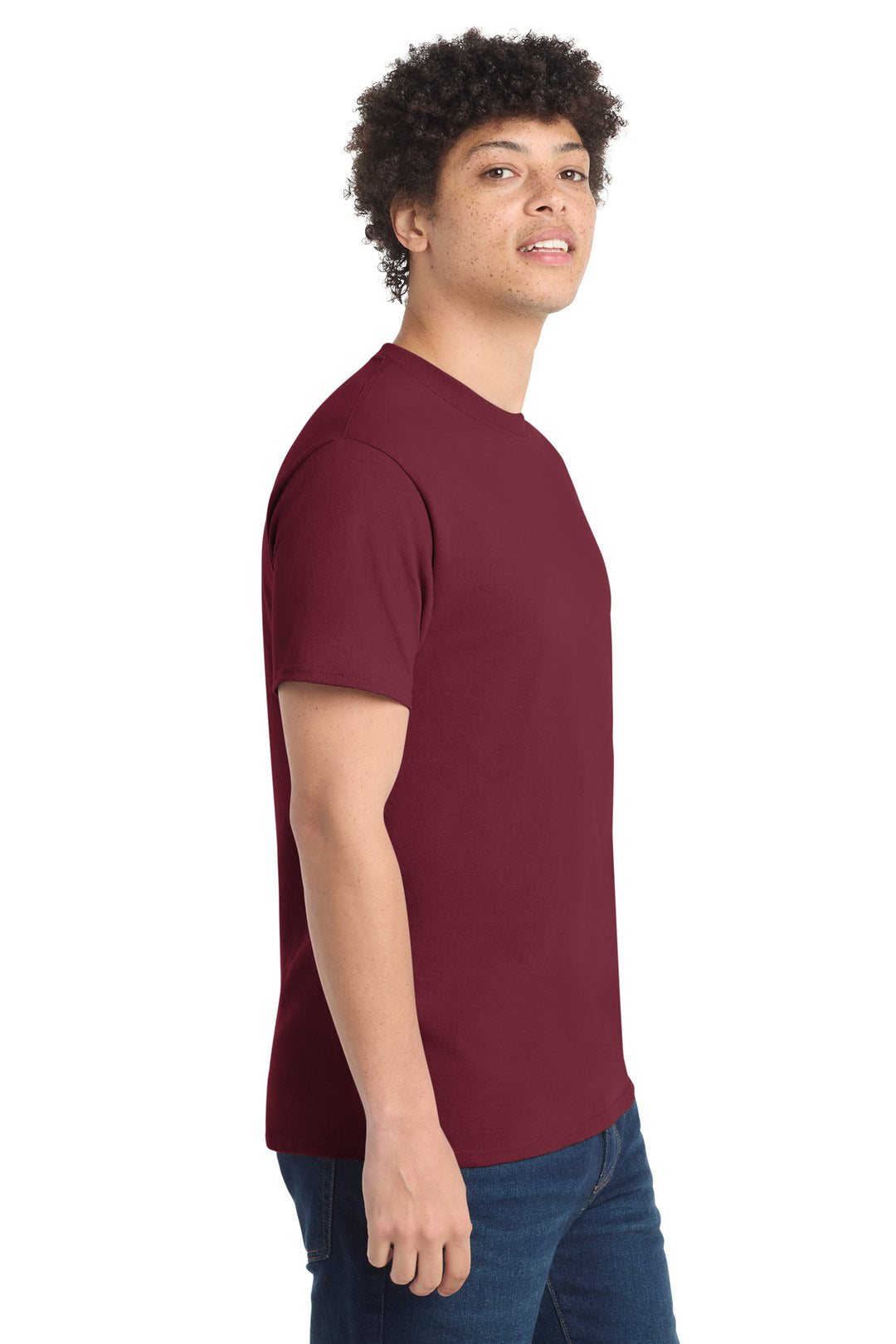 Cardinal Port & Company - Core Cotton Tee. PC54