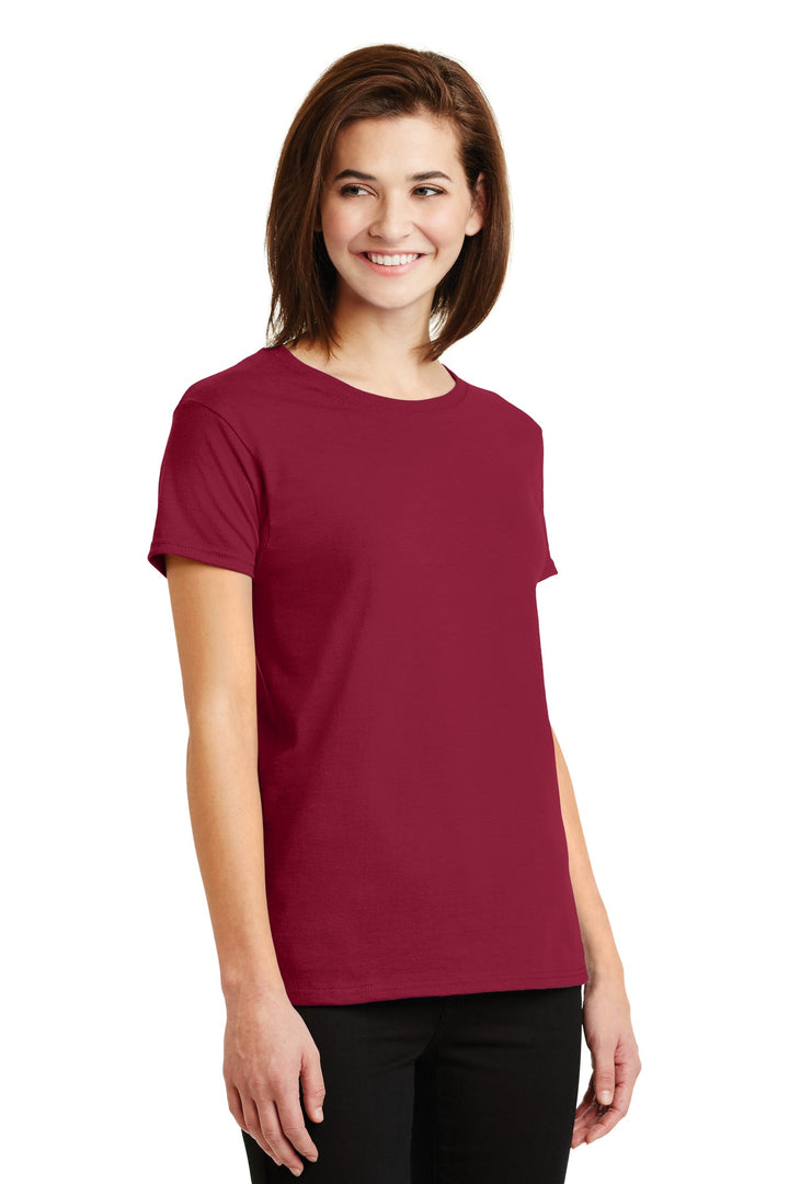 Cardinal Red Gildan Women's Ultra Cotton 100% US Cotton T-Shirt. 2000L
