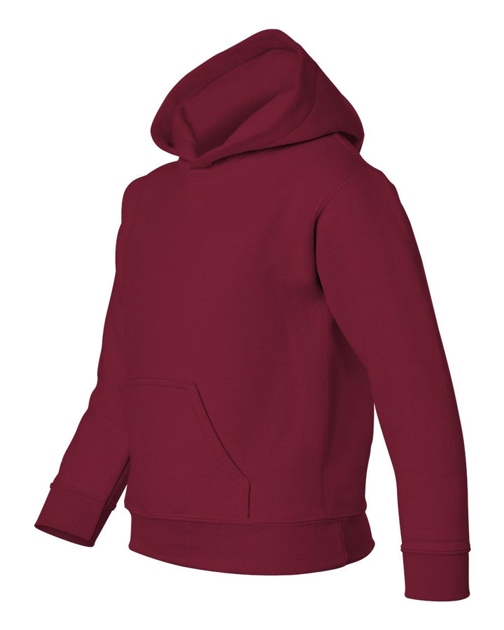 Cardinal Red Heavy Blend™ Youth Hooded Sweatshirt - 18500B
