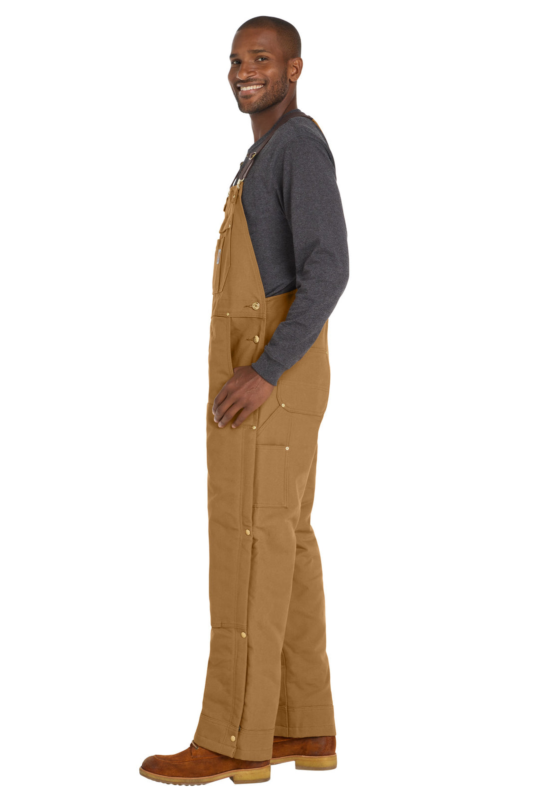 CarharttBr Carhartt Short Firm Duck Insulated Bib Overalls CTS106672